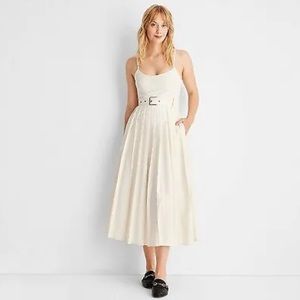 Women's Strappy Pleated Midi Dress - Future Collective with Reese Blutstein
